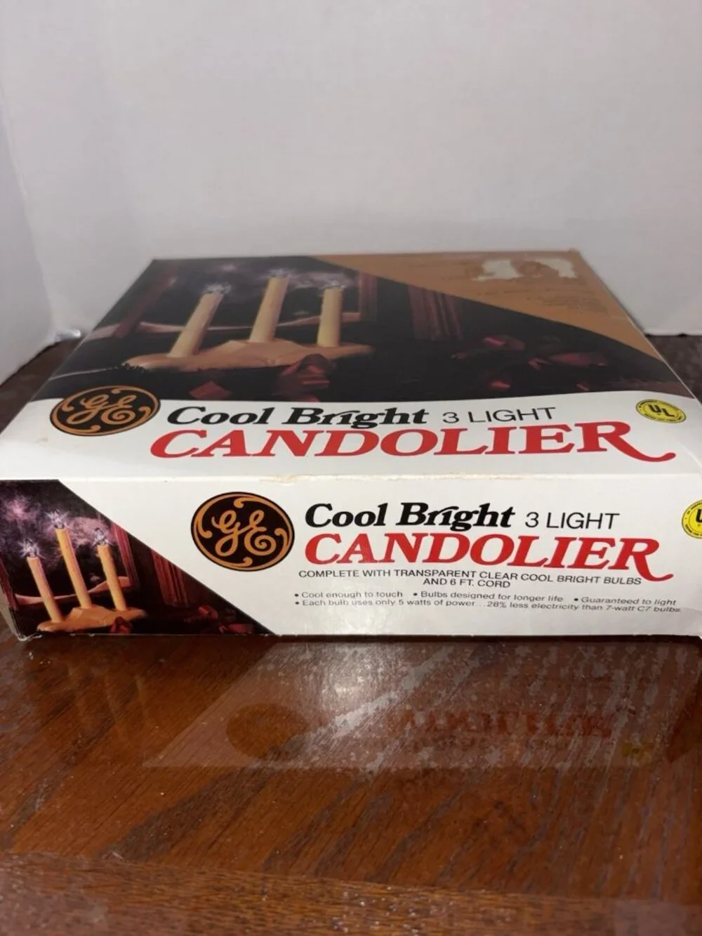 Vintage GE Three Light Candolier  Christmas Yuletide Electric Candolier